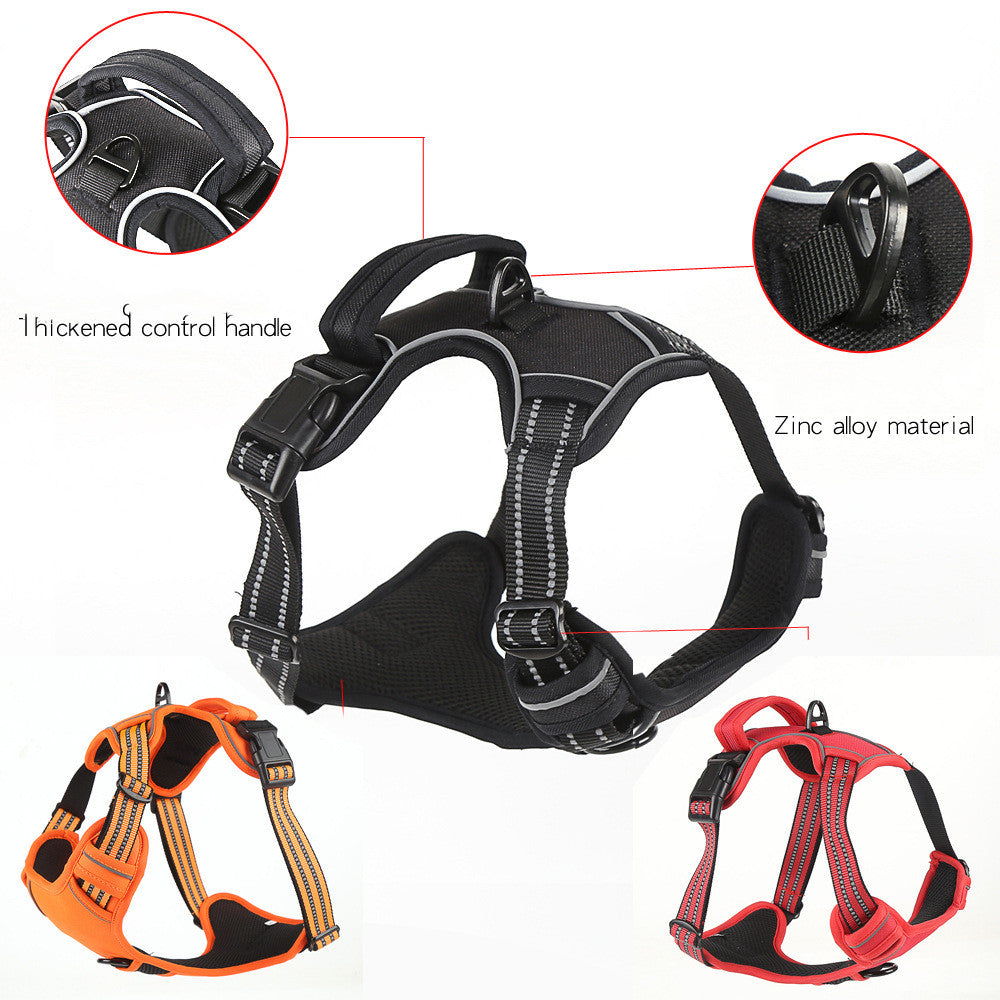 Reflektierendes No-Pull-Hundegeschirr mit Haltegriff