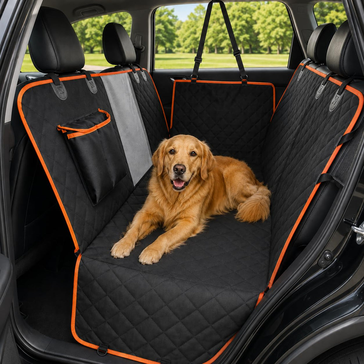 Auto-Hängematte für Hunde mit Sichtfenster