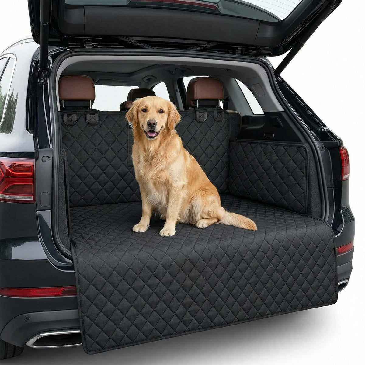 Kofferraumschutz mit Ladekantenschutz und Hund